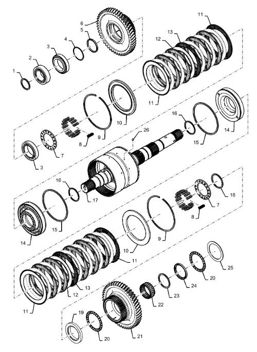 353058A1 - Вал входной голый 8,5С КПП TJ/St.STX